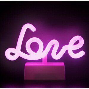 Everyday Decor Neon Glow LED Love Lighting Table Decor NIB